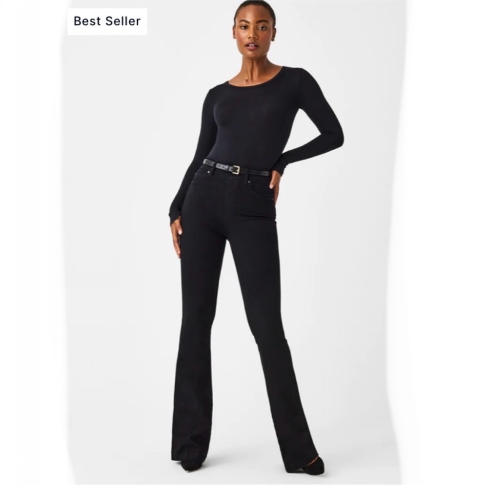 SPANX‎ Flare Jean Clean Black Size Large